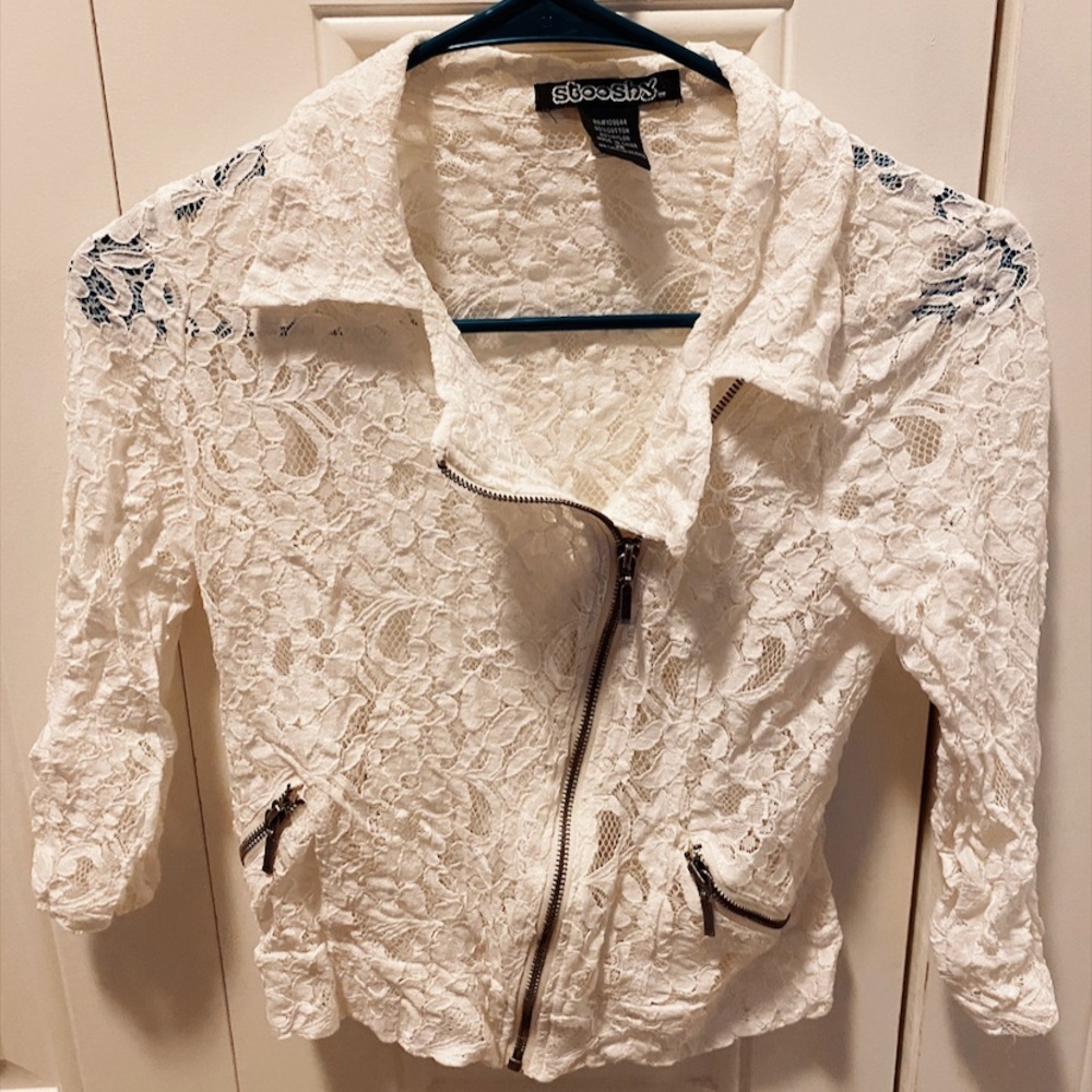 Lace Biker Jacket